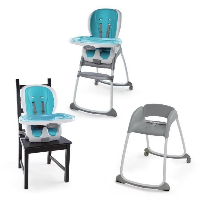 INGENUITY Chaise haute 3 en 1 SmartClean™ - Chaise Haute, Siège Enfant et  Rehausseur - Aqua - Cdiscount Puériculture & Eveil bébé