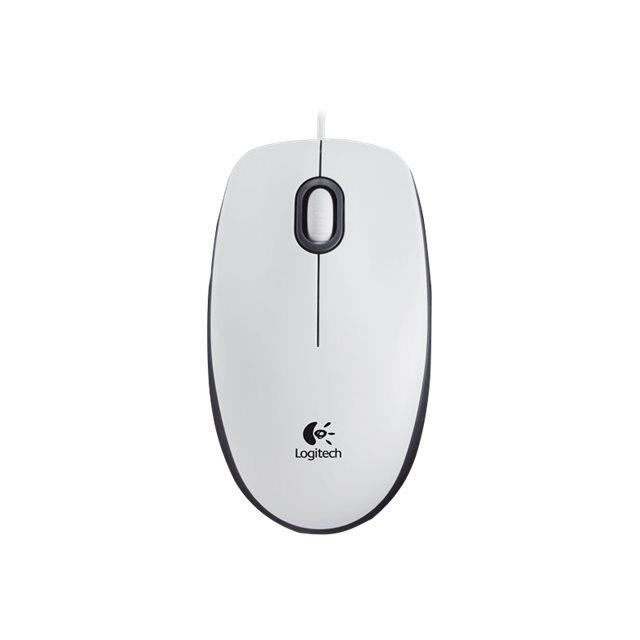 Logitech M100 - Souris Optique filaire - USB Blanc - vue 1