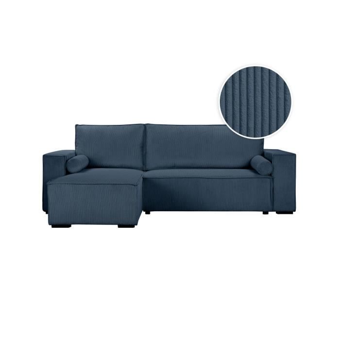 Canapé d'angle Bleu Velours Design
