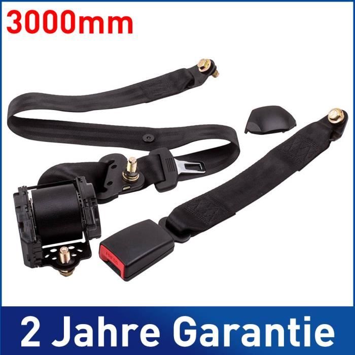 Three Point Safety Seat Belt Ceinture Sécurité Universal Strap Retractable Adjustable pour Truck Bus