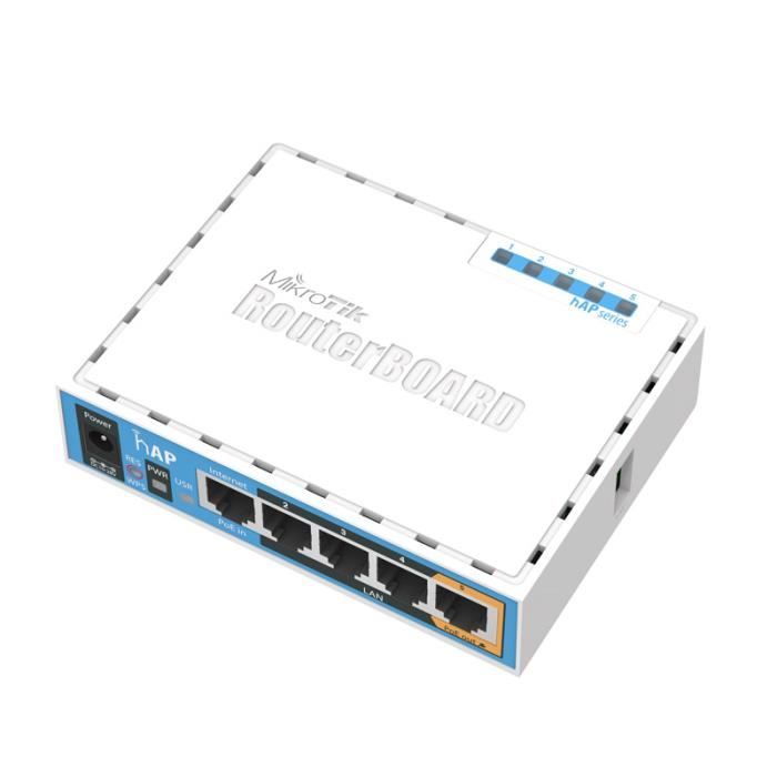 MikroTik RB951Ui 2nD hAP 5x10100 2.4GHz L4 - vue 5