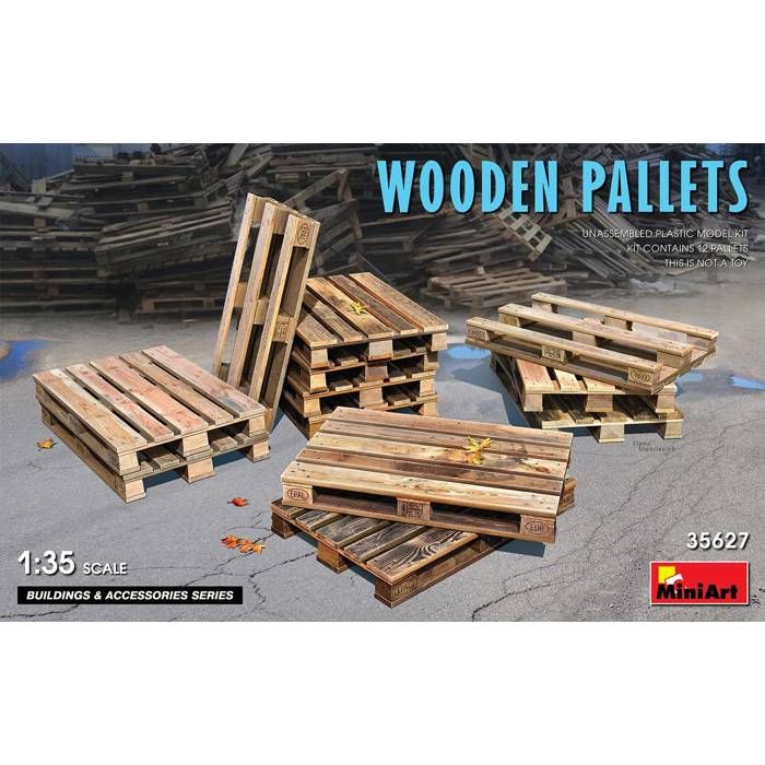 Maquette Diorama - MINIART - Wooden Pallets 1/35ème - Bois - Mixte - 15 ans et plus