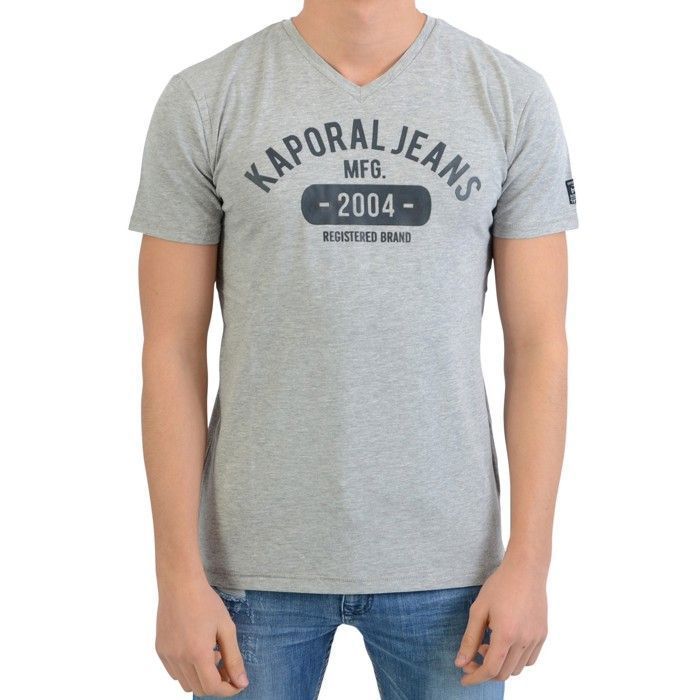Tee-shirt Garçon Kaporal Gris Manches Longues - Taille 14 Ans - Occasion Très Bon état