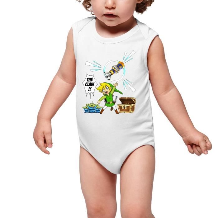 Body Bebe Sans Manches Blanc Parodie Zelda Link Traduction Anglais Body Bebe De Qualite Superieure De Taille 9 Mois Imprime Blanc Cdiscount Pret A Porter