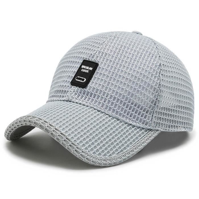 Casquette De Baseball En Maille Pour Hommes Et Femmes Solide Avec