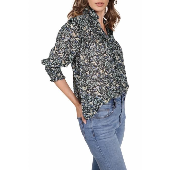 Chemisier Ample Evie à Fleurs - Taille 10, Manches Volantes, Occasion Très Bon état