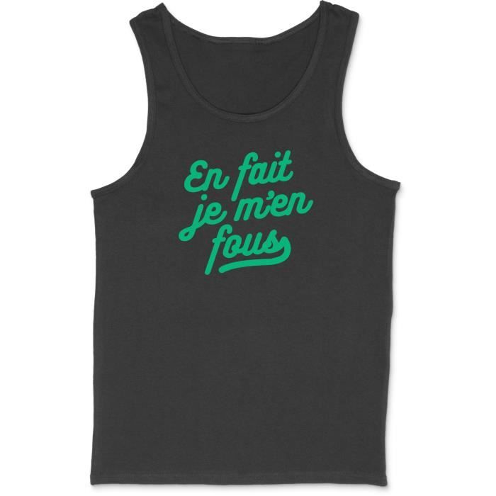 Débardeur Homme Humour 'Quand Je Suis Content Je Vomis' - Imprimé En France, Cadeau Original Fête Des Pères