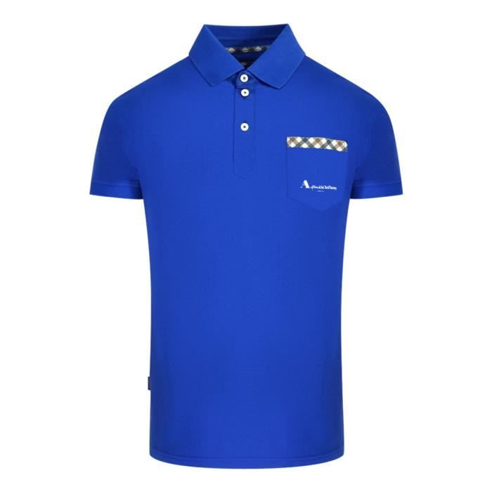 Aquascutum Polo Shirt Bleu - Cdiscount Prêt-à-Porter