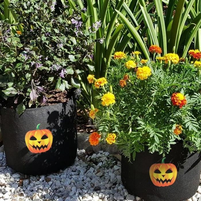 Pots Culture Feutre ZAMETTER - Lot De 5 Pots De Culture En Tissu 56,7L - Sacs De Plantation Non Tissés Épais Jardinage Durable Maison