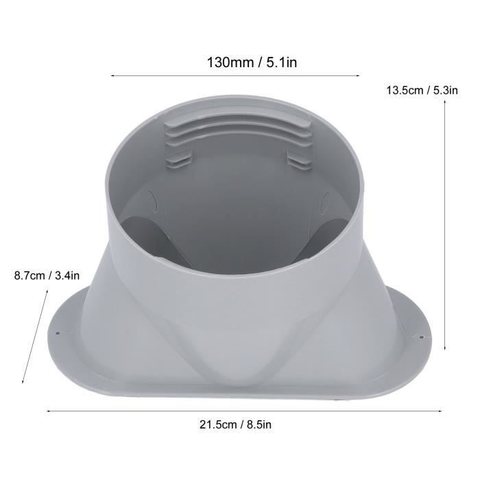 Coupleur ABS Portable Coupleur De Tuyau AC Portable 130mm - Raccord Rectangulaire Pour Climatiseur, Adaptateur Échappement