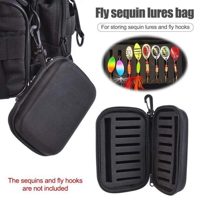 Sac De Pêche à Leurres Jarvis Walker + 5 Boîtes - Sans Fermeture Éclair, Tissu Denier Bleu/Gris