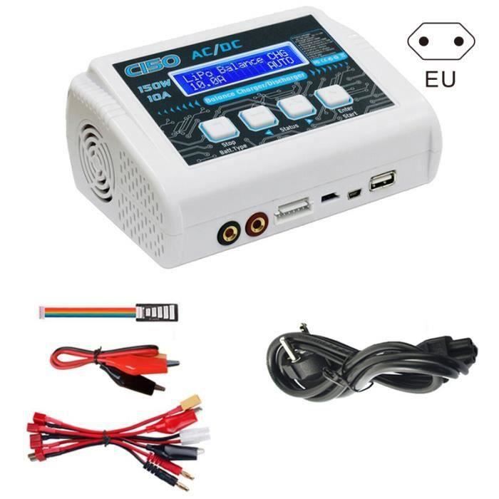 Chargeur Batterie Lipo VOANZO - 2-4S Réglable 0.5-2A - Pour Voiture RC, Drone - Charge Rapide équilibrée