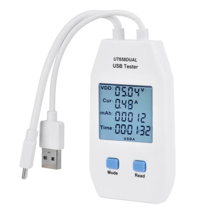 TESTEUR USB CHARGEUR tension courant compteur de puissance détecteur