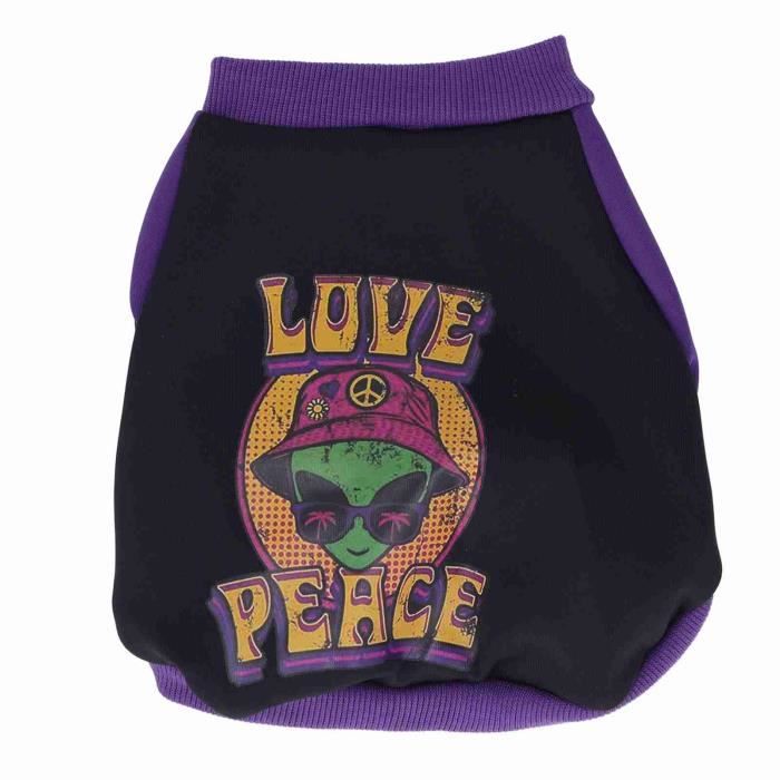 Comparer les prix de Pull d'hiver pour chien SALUTUYA - Motif extraterrestre - Violet - Taille M