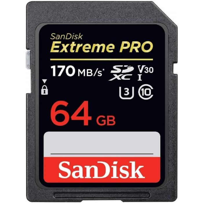 Carte Mémoire SDXC Sandisk Extreme Pro jusqu'à 95 Mo Classe 10 U3 V30 UHS I 4K pour Caméra SDXXG Vendeur Comp - vue 3