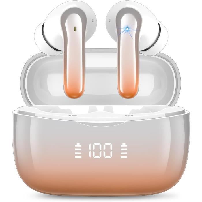 Aisvux Casque Bluetooth, Écouteurs Bluetooth 5.4 Casque Sans Fil Dans L