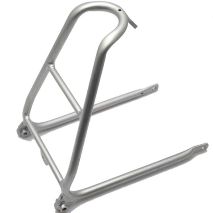 Porte-bagages Arrière Pour Brompton Et 3sixty United Trifold – Alliage Aluminium CNC, Ultra Léger 364 G, Rouge Ou Noir, 30 X 14 Cm