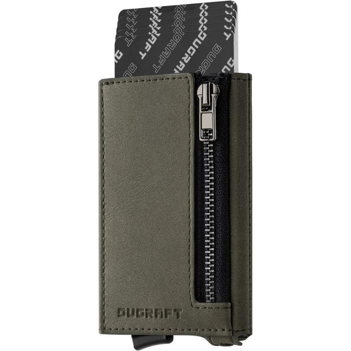 Portefeuille Homme Slim RFID – Poche à Monnaie Et Porte-cartes – Marron