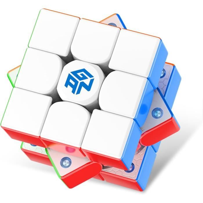 GAN356 M E Speed Cube Magnétique Édition 10e Anniversaire - Cube 3x3 Magnétique Fluide
