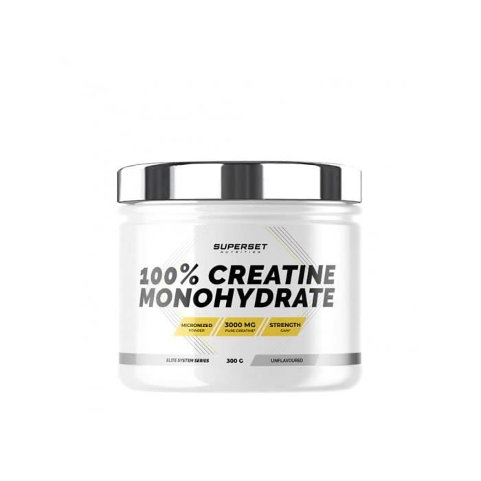 100% CREATINE MONOHYDRATE (300G)| Créatines|Superset Nutrition