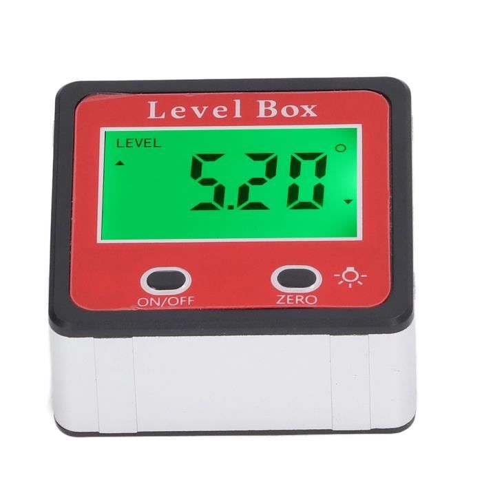 Boîte De Niveau Numérique Avec Base Magnétique - Précision Haute, écran LCD, Verrouillage De Données - Pour Bricolage, Construction - 3