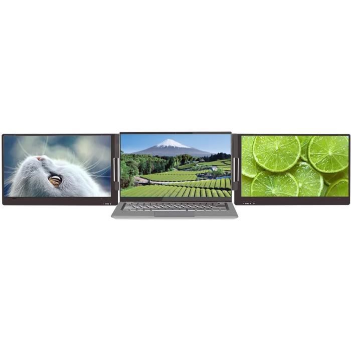 Triple Moniteur Portable, Extension Double Écran Pour Ordinateur