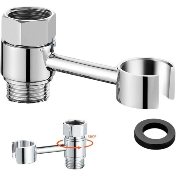 Support De Pommeau De Douche Rotatif à 360° - Sans Perçage - Support De Pommeau De Douche Rotatif A 360 Sans Percage Support De Douche Universel Pour Douchette Ou Pommeau De Douche 96820258