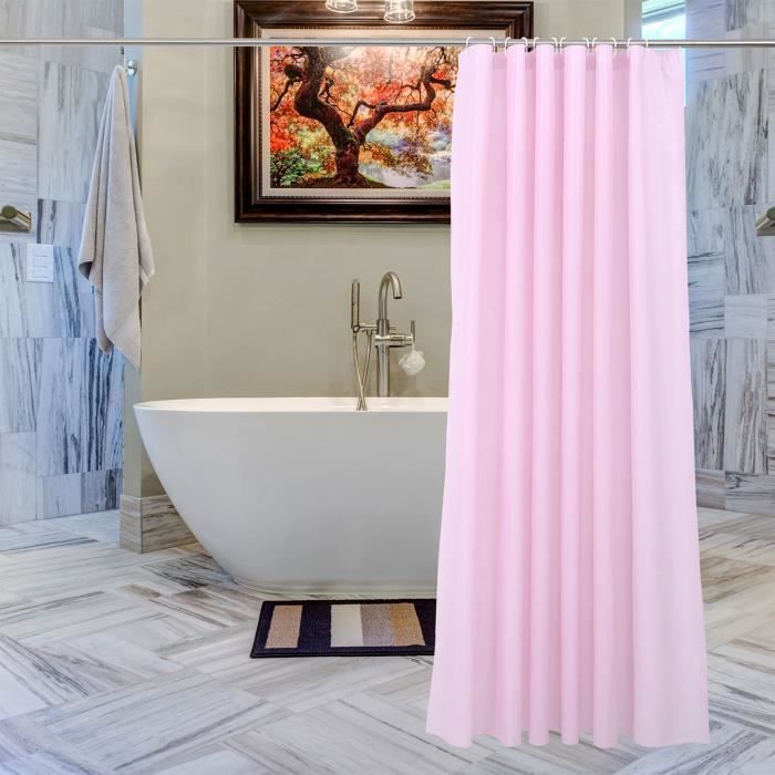 Rideau De Douche Imperméable En Polyester - 180x270 Cm - Anti-moisissure - Lavable En Machine - 12 Crochets Inclus - Motif Bohème