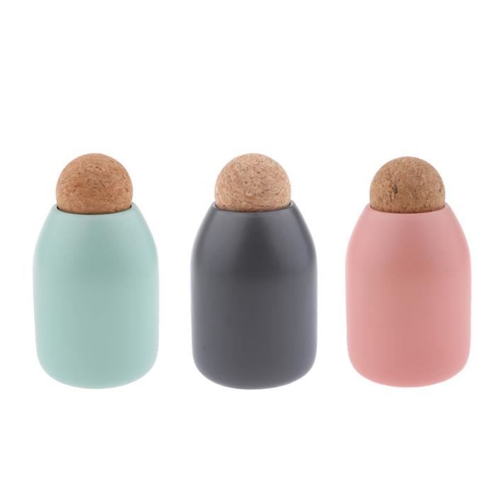 Lot De 3 Boîtes De Rangement Cuisine Nicola Spring Porcelaine Orange 15,5 Cm