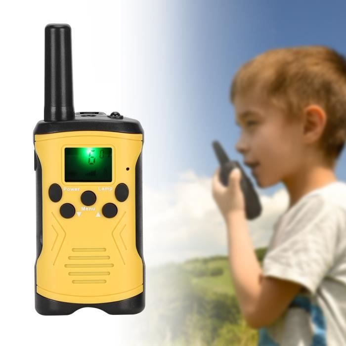 Talkie-Walkie Rechargeable Enfant – Paire Avec Lampe Torche, Boussole, Chronomètre, Cadeau Extérieur Pour Garçons Et Filles