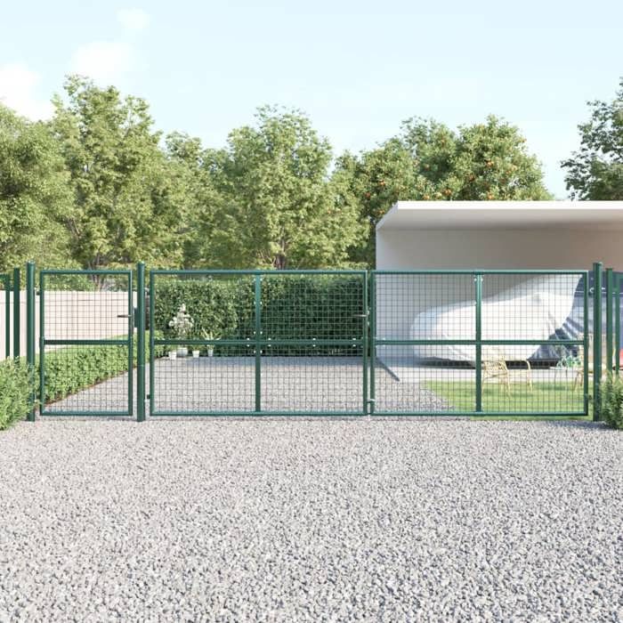 vidaXL Portal de jardin maille acier 500 x 175 cm - vue 2