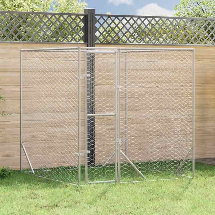 vidaXL Chenil extérieur 2x2x2