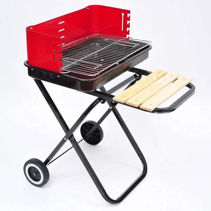 Petit Barbecue Charbon De Bois Portable - Idéal Pour Table, Camping Et Extérieur - 7