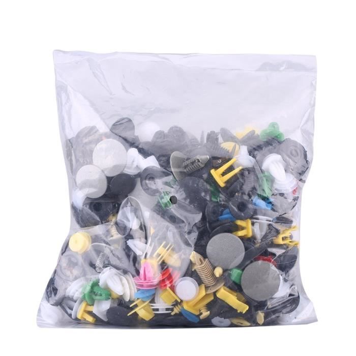 Lot De 50 Rivets Pour Pare-chocs Voiture - Diamètre 9mm - Noir - Fixation Garniture Porte Et Clips Auto