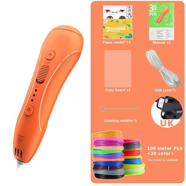 STYLO D'IMPRESSION 3D POUR DESSINER AVEC FILAMENT PCL DE 1,75 MM