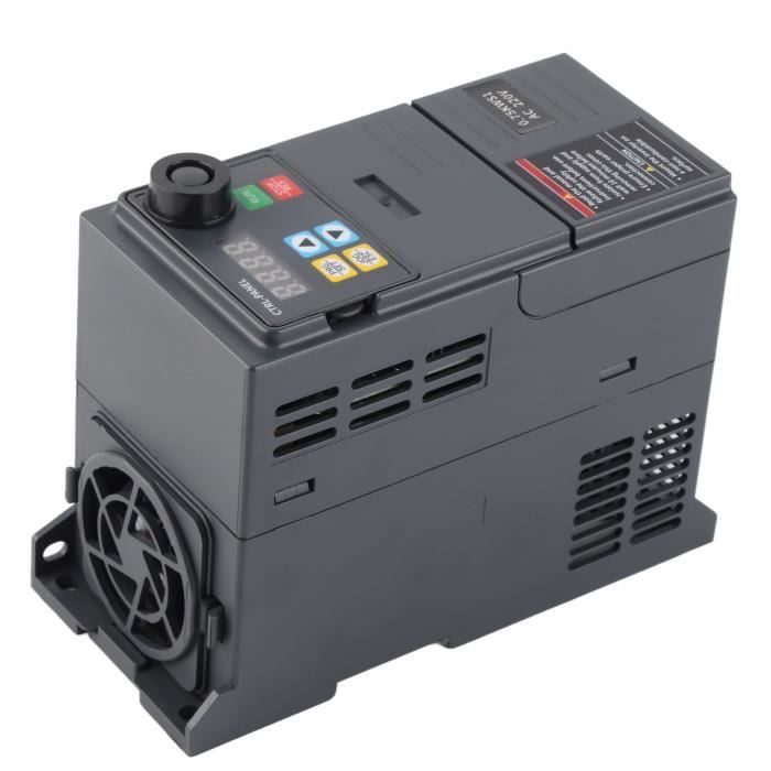 Variateur De Fréquence VFD 0,75 KW à 5,5 KW – Convertisseur 220V/380V 1PH/3PH Pour Moteurs | Panneau Et Câble Inclus