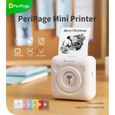 Mini Imprimante thermique HD 304DPI BT Fonction photo ,Mini Pocket Imprimante de papier AR avec 9 rouleaux de papier thermique-1