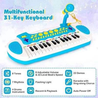 Piano Enfant Avec Micro Piano Enfant 37 Touches GOPLUS Avec Microphone - Pupitre Amovible Piano Enfant Avec Micro Piano Enfant 37 Touches GOPLUS Avec Microphone - Pupitre Amovible