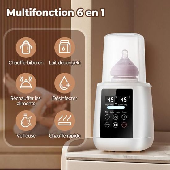 CHAUFFE BIBERON Chauffe-biberon pour bébé 4 en 1 lait maternel chauffe-lait maternisé chauffage CHAUFFE BIBERON Chauffe-biberon pour bébé 4 en 1 lait maternel chauffe-lait maternisé chauffage