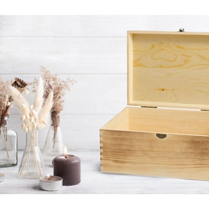 Boîte tiroir caisse organisateur coffre de rangement pour décoration en  bois, sélectionne modèle :Boite bois 08[1275] - Cdiscount Maison