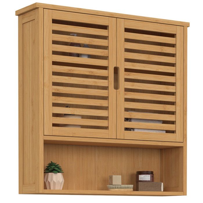 Meuble Salle De Bain Avec Panier à Linge, En Bambou Avec 2 Paniers En Tissu Amovibles Et 2 Etageres Corbeille A Linge 82x33x88cm Bois Naturel Meuble Salle De Bain Avec Panier à Linge, En Bambou Avec 2 Paniers En Tissu Amovibles Et 2 Etageres Corbeille A Linge 82x33x88cm Bois Naturel