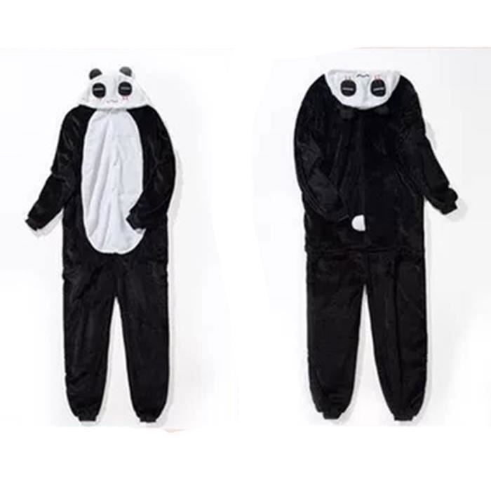 Grenouillère animaux pyjama adulte FBC107 Noir MOBIGARLAN Noir