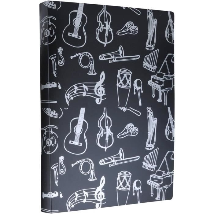 Punk Classeur à Pochettes Pour Partitions Taille A4 eFile Affichage Noir  Music Instrument [470] - Cdiscount Beaux-Arts et Loisirs créatifs