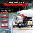 Pompe à eau à essence, puissance maximale 1,25 kW / 6500 tr / min, pour jardin, protection incendie, 42 x 32,5 x 32 cm-2