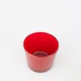 Bougeoir - Pot à orchidée ALENA en verre, rouge, 12,5 cm, Ø 14,5 cm - Cache-pot en verre - Petit vase rouge - INNA Glas-2