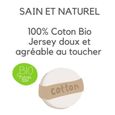 Lot de 3 draps housse coton bio pour couffin 32x72 - EASY DORT - Jersey - Ecru naturel - Certifié Oekotex-2