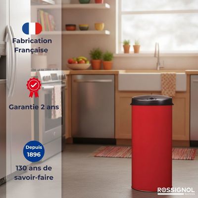 Poubelle de cuisine automatique 45L Fabriqué en France Moka - Maison Poubelle de cuisine automatique 45L Fabriqué en France Moka - Maison