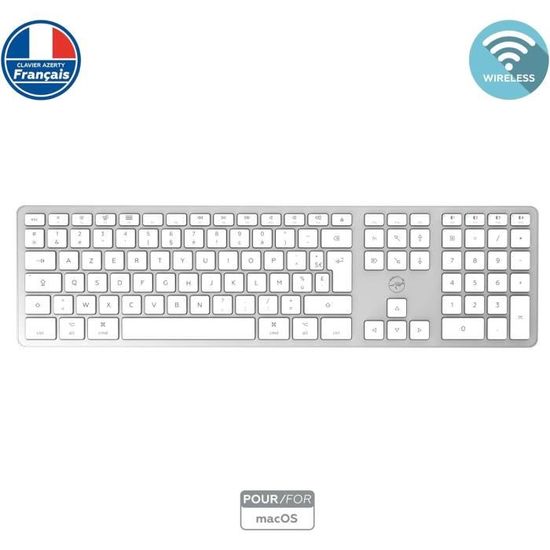 Clavier sans fil pour Mac en français – Blanc – Virgin Megastore