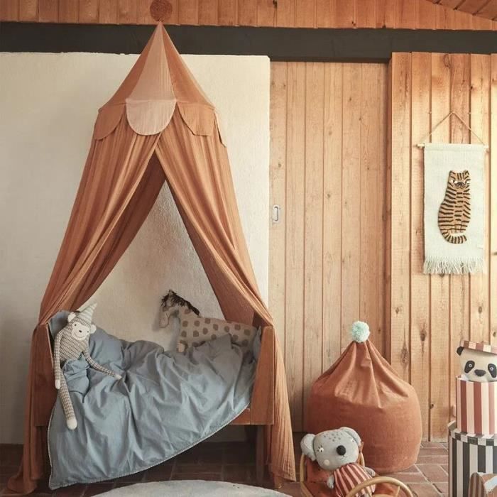 Rideau de lit breton pour bébé, filet anti-moustiques durable