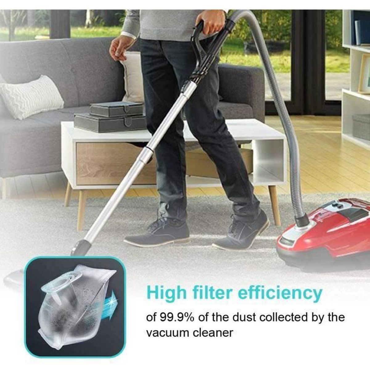 X-Trem Power Compact Power Poweka Lot de 20 sacs d/'aspirateur ZR200520 pour Rowenta Hygiene+ Silence Force RO64xx, RO63xx, RO68xx, RO39xx